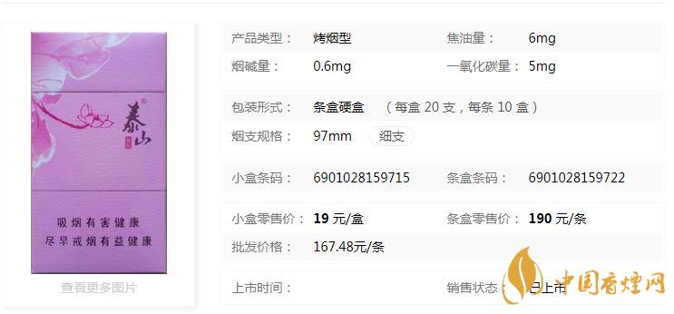 泰山顏悅多少錢一盒價格？泰山顏悅香煙價格大全2020